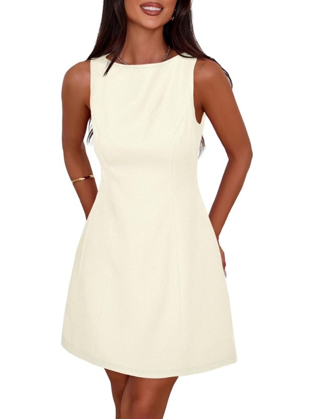 Chic Women's A-Line Mini Dress | Elegant Short Formal Dress for Parties & Events